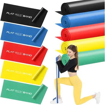 Sada rehabilitačních pásek FLAT BAND 2M 5 ks.
