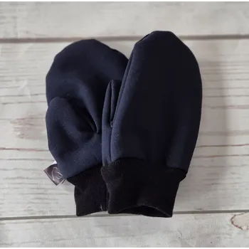 Rukavice Yháček Softshellové rukavice s beránkem, Navy Velikost:: M