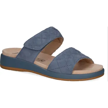 Dámské pantofle CAPRICE Dámské kožené modré pantofle 9-27204-44-802-255 Velikost 36