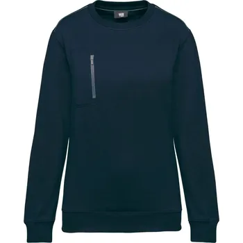 Pánská mikina WK DESIGNED TO WORK WK 403 / Unisex pracovní mikina - námořní modrá/šedá L