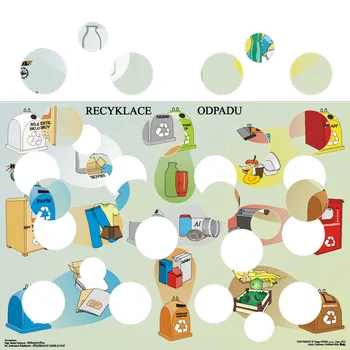 Doplněk pro dětské hřiště RECYKLACE MAX - skládačka 24 koleček s magnetem