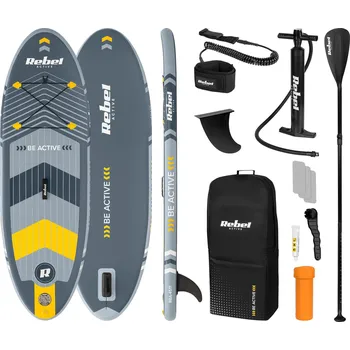 Paddleboard Rebel RBA-4511 Paddleboard SUP s příslušenstvím 244 cm, 78 kg, šedý