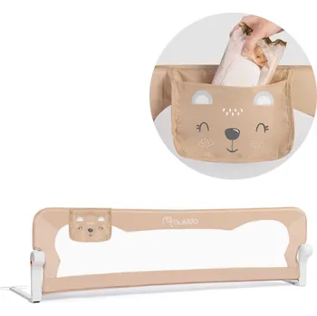 Dětská zábrana Bezpečnostní zábrana na postel 150 x 42 x 35 cm Nukido béžová