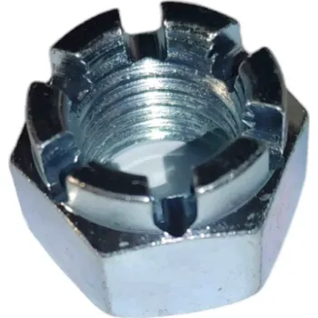 Matice Matice korunková M8, bílý zinek, třída 8