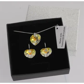 Souprava šperků Swarovski-Crystals Souprava Srdce Crystal. Made with Swarovski crystals Swarovski-Crystals