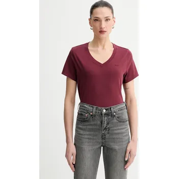 Pánské tričko Bavlněné tričko Levi's T2 PERFECT V 005J6 červená 92X, vel. XS