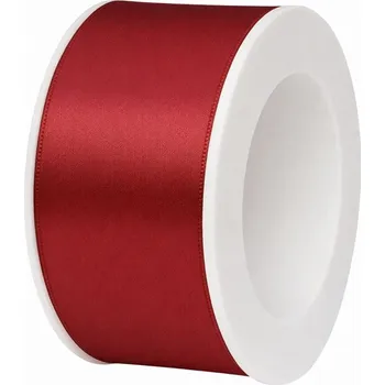 Stuha Stuha saténová vínová 40mm x 3m (9,-Kč/m) (Jednobarevná saténová stuha, barva vínová, oboustranný satén)