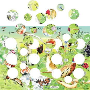 Doplněk pro dětské hřiště LOUKA MAX - skládačka 24 koleček s magnetem