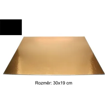 Termobox LEPENKOVÁ PODLOŽKA ZLATO/ČERNÁ 30x19 cm