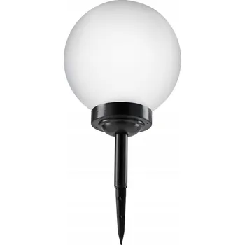 Venkovní osvětlení LED Solární lampa LED/1,2V 6500K 200 mAh pr. 25 cm IP44 bílá/černá