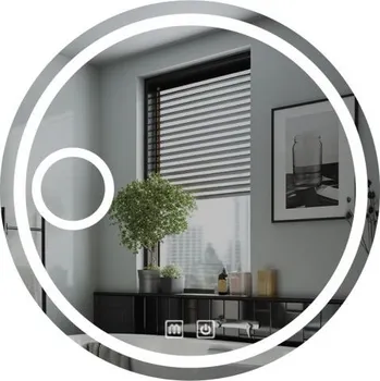 Zrcadlo IREDA Koupelnové LED zrcadlo s osvětlením, kulaté, 60 cm