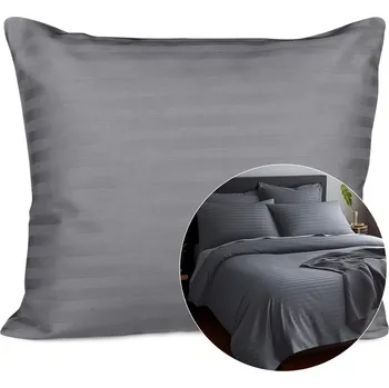 Povlak na polštářek SATÉNOVÝ POVLAK NA POLŠTÁŘ CIZGILI EXCLUSIVE 50X60 CM ŠEDÁ