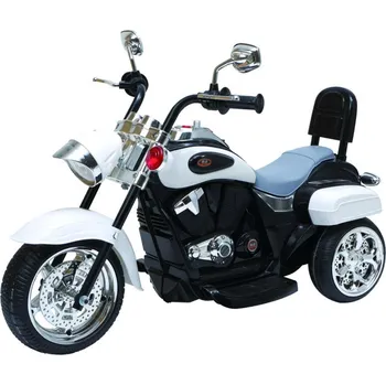 Dětské elektrovozidlo Mamido Dětská elektrická motorka Chopper bílá