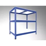 Regál do domácnosti Biedrax 35 x 60 x 120 cm, modrý, 3 police bílé lamino 12mm, nosnost 200 kg na polici