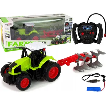 RC model auta LEAN Toys Pilot dálkově ovládaný traktor gumová kola 1:16