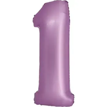 Balónek Fialová číslice 1 matná - 76 cm