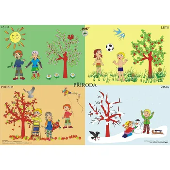 Doplněk pro dětské hřiště ROČNÍ OBDOBÍ MAX - skládačka 24 koleček s magnetem