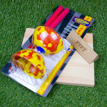 Jojo Juggle Dream Fixní JESTER diabolo + PRO hůlky (JuggleDream) Barva: žluto-červená