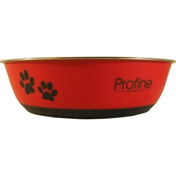 Miska pro psa Profine nerezová miska 750ml s gumou M (červená)