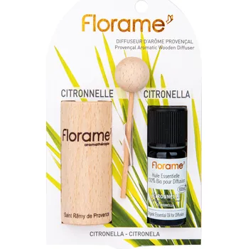 Vonný olej Difuzér provensálský dřevěný + éterický olej Citronela 10 ml BIO FLORAME
