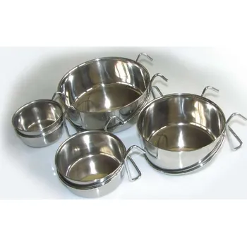 Miska pro psa Nerezová miska závěsná s háčkem 0,15l