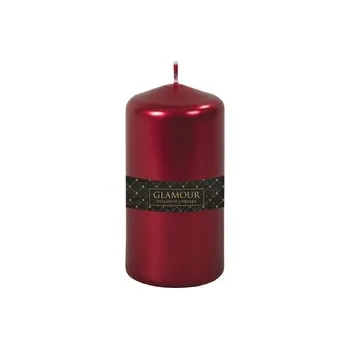 Svíčka Svíčka METALIK VÁLEC metalická lesklá d6x9cm