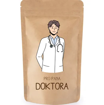 Dárkový potravinový koš Naklíčeno Dárkový sáček pro pana doktora Složení sáčku: Doušek štěstí