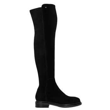 Dámské kozačky Černé Dámské Kozačky S Elastickým Svrškem Wojas 7112061 36