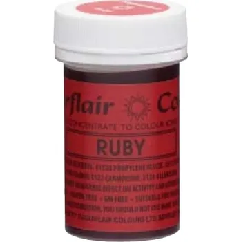 Potravinářské barvivo Sugarflair Gelová barva potravinářská Rubínová (ruby) 25g