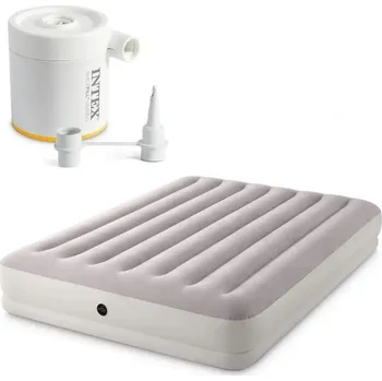 Nafukovací matrace Intex Nafukovací postel 64179 PRESTIGE MID-RISE QUEEN 203x152x30 cm + DÁREK