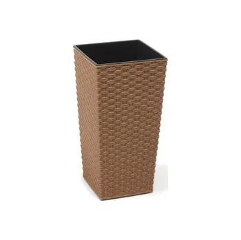 Obal na květináč Obal na květník FINEZIA RATTAN ECO plastový 30x30x57cm
