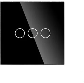 vypínač BOT Chytrý dotykový vypínač osvětlení WiFi THREE SL13 černý