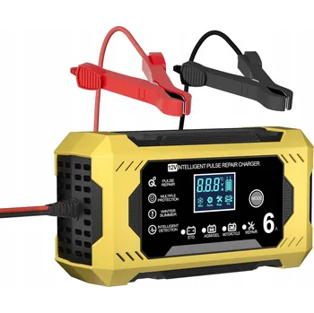 Nabíječka autobaterie Automatická automobilová nabíječka s funkcí opravy akumulátorů 12 V 6 A