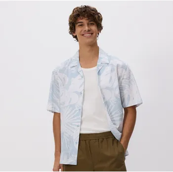 Pánská košile Reserved - Bavlněná košile comfort fit - bleděmodrá - 025EH-05P - 025EH-05P-L