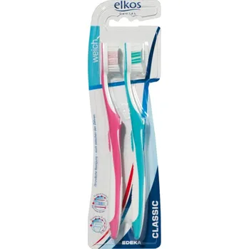 zubní pasta Elkos Classic kartáček na zuby - měkký 2ks