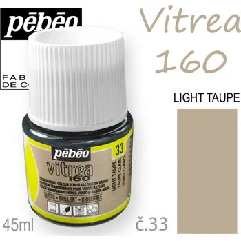 Speciální výtvarná barva Barva na sklo VITREA 160- vypalovací č.33 Light Taupe objem 45ml.