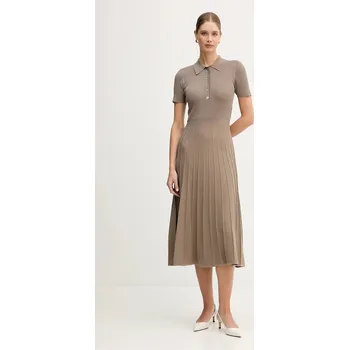 Dámské oblečení Šaty MICHAEL Michael Kors MT5834F33D hnědá 84X, vel. XS