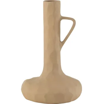 Váza Dekorativní váza J-Line Pun Alu 39,5 cm 47621 béžová 12X