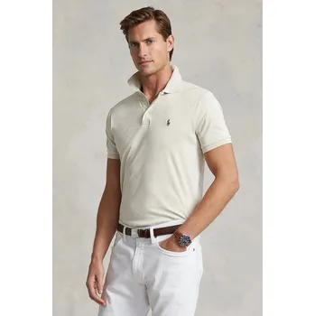 Pánská móda Bavlněné polo tričko Polo Ralph Lauren 710713130 bílá 00X, vel. XXL