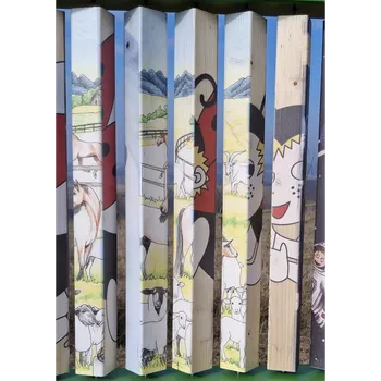 Hra na zahradu Zahradní stojan ČTYŘOBRÁZEK - otočné hranolky Odstín dřevěného rámu: Oranžová