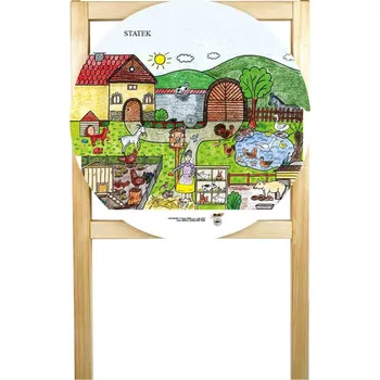 Doplněk pro dětské hřiště STOJAN PAMATOVÁČEK - motivační kruh 82 cm + dokládačka Vyberte si téma: Statek