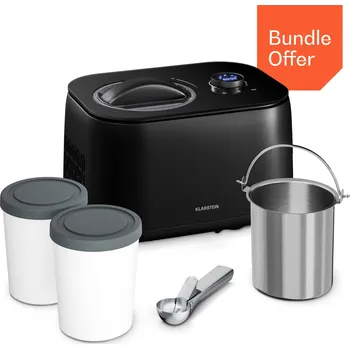Zmrzlinovač Klarstein FrostFusion Evo 1L 100W Zmrzlinovač a Jogurtovač Černá (60003303)