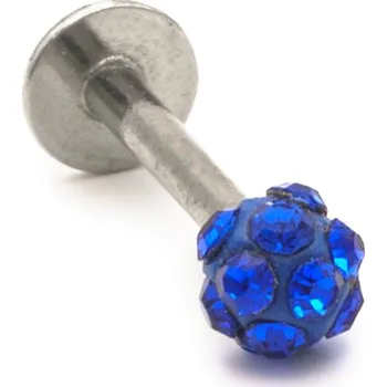 Prsten BRUNOshop.cz Labret MODRÁ ZÁŘE