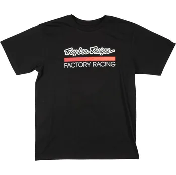 Pánské oblečení Triko s krátkým rukávem TROY LEE DESIGNS FACTORY RACING BLACK / RED (70166900) - 2XL