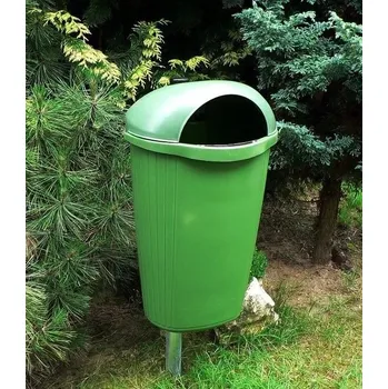 Venkovní odpadkový koš PROFIBA Koš Park- tm. zelený