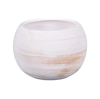 Obal na květináč Obal na květník MANES WHITE keramický matný d11x14cm