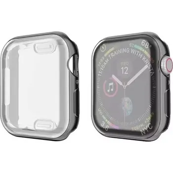 Příslušenství k chytrým hodinkám Silikonový kryt pro Apple Watch, 45mm - Černý