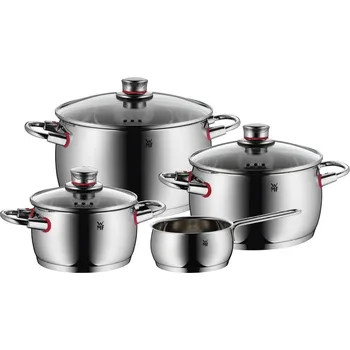 Sada hrnců QUALITY ONE, sada 4 ks, stříbrná, nerezová ocel, WMF