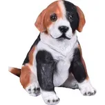 Pes Beagle sedící polyresinový 15x21x23cm