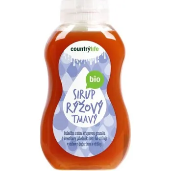 Přisada na vaření a pečení Country Life Sirup rýžový tmavý BIO 250 ml/345 g